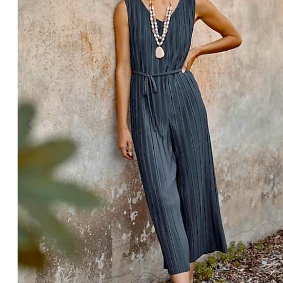 J. Jill Pants - NWT PUREJILL Pleat Wide Leg Jumpsuit Romper L